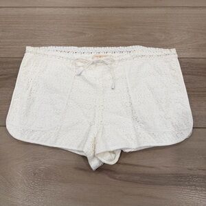 Tory Burch Lace White Shorts Size L Large